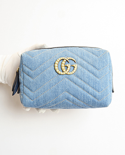 Gucci Marmont Pearl Cosmetic Pouch, front view